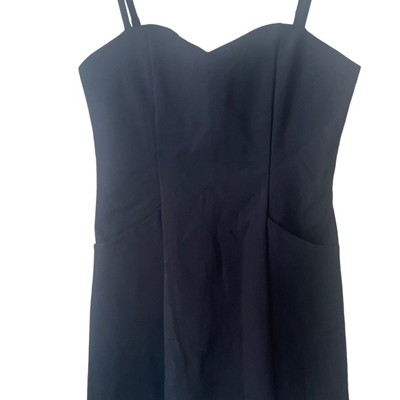 Reformation Henderson Knit Dress in Black Size Large NWT - Picture 2 of 13